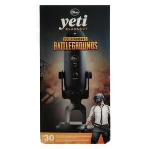 NEW Blue Yeti Blackout Microphone USB Game Streaming Mic Logitech Open Box